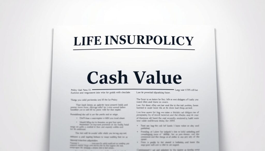 A detailed illustration of an open life insurance policy document showcasing its "cash value" feature. The document is centered in the frame, with a clean, professional background that evokes a sense of financial security and stability. The document is illuminated by soft, directional lighting, creating depth and highlighting the important details. The overall mood is one of confidence and trust, conveying the importance of this financial instrument in securing one's child's educational future. A detailed illustration of an open life insurance policy document showcasing its "cash value" feature. The document is centered in the frame, with a clean, professional background that evokes a sense of financial security and stability. The document is illuminated by soft, directional lighting, creating depth and highlighting the important details. The overall mood is one of confidence and trust, conveying the importance of this financial instrument in securing one's child's educational future.