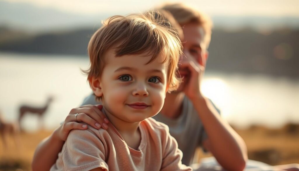 A serene family portrait capturing a child's life cover, with a warm, soft-lit composition. In the foreground, a young child sits contentedly, their cherubic features illuminated by gentle rays of light. Behind them, a loving parent's hand rests protectively on the child's shoulder, conveying a sense of security and comfort. The background features a tranquil, blurred landscape, evoking a sense of peace and stability. The overall scene is characterized by a muted, pastel color palette, creating an atmosphere of calmness and reassurance, reflecting the essence of a "low-cost junior life plan" that secures a child's future. A serene family portrait capturing a child's life cover, with a warm, soft-lit composition. In the foreground, a young child sits contentedly, their cherubic features illuminated by gentle rays of light. Behind them, a loving parent's hand rests protectively on the child's shoulder, conveying a sense of security and comfort. The background features a tranquil, blurred landscape, evoking a sense of peace and stability. The overall scene is characterized by a muted, pastel color palette, creating an atmosphere of calmness and reassurance, reflecting the essence of a "low-cost junior life plan" that secures a child's future.