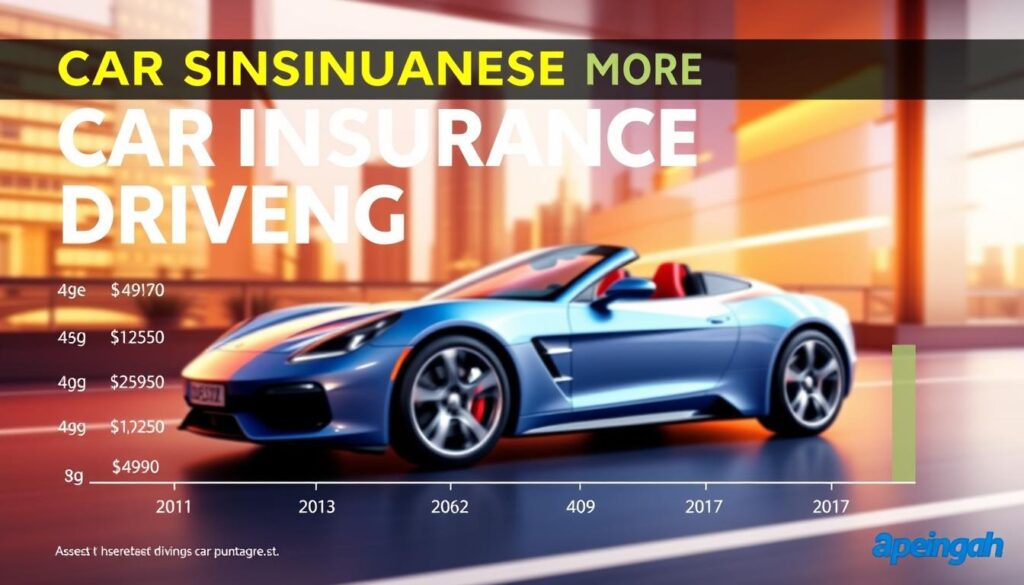 A vibrant infographic showcasing the shifting costs of car insurance for young drivers, set against a sleek, modern backdrop. The foreground features a clean, data-driven visualization of insurance rates by age, with clear, legible typography. The middle ground depicts a stylized sports car, symbolizing the aspirations and risks associated with youthful driving. The background evokes a dynamic urban environment, with a subtle gradient highlighting the transition from adolescence to adulthood. The overall composition conveys a sense of both challenge and opportunity, inviting the viewer to explore the nuances of car insurance for young people. A vibrant infographic showcasing the shifting costs of car insurance for young drivers, set against a sleek, modern backdrop. The foreground features a clean, data-driven visualization of insurance rates by age, with clear, legible typography. The middle ground depicts a stylized sports car, symbolizing the aspirations and risks associated with youthful driving. The background evokes a dynamic urban environment, with a subtle gradient highlighting the transition from adolescence to adulthood. The overall composition conveys a sense of both challenge and opportunity, inviting the viewer to explore the nuances of car insurance for young people.