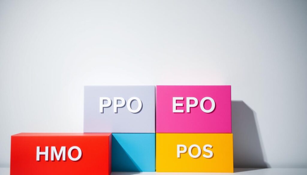 A vibrant, visually striking comparison of four healthcare plan types - HMO, PPO, EPO, and POS - presented against a modern, minimalist backdrop. The plans are depicted as distinct, color-coded tiles arranged in a grid, showcasing their unique features and characteristics. Crisp lighting illuminates the scene, creating a sense of clarity and professionalism. The overall composition is balanced and symmetrical, drawing the viewer's attention to the key details of each plan type. The mood is one of informative elegance, inviting the reader to discover the nuances of these essential healthcare options. A vibrant, visually striking comparison of four healthcare plan types - HMO, PPO, EPO, and POS - presented against a modern, minimalist backdrop. The plans are depicted as distinct, color-coded tiles arranged in a grid, showcasing their unique features and characteristics. Crisp lighting illuminates the scene, creating a sense of clarity and professionalism. The overall composition is balanced and symmetrical, drawing the viewer's attention to the key details of each plan type. The mood is one of informative elegance, inviting the reader to discover the nuances of these essential healthcare options.