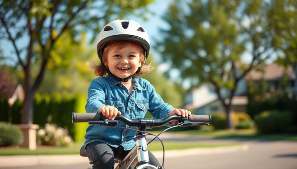 A young child rider sitting atop a sturdy bicycle, with a warm smile and a protective helmet adorning their head. The background showcases a peaceful suburban neighborhood, with lush greenery and a clear blue sky. Soft, diffused lighting creates a sense of security and comfort, while the depth of field draws the viewer's attention to the child's determined expression. The overall scene evokes a feeling of safety and the importance of providing comprehensive child protection insurance coverage in Canada. A young child rider sitting atop a sturdy bicycle, with a warm smile and a protective helmet adorning their head. The background showcases a peaceful suburban neighborhood, with lush greenery and a clear blue sky. Soft, diffused lighting creates a sense of security and comfort, while the depth of field draws the viewer's attention to the child's determined expression. The overall scene evokes a feeling of safety and the importance of providing comprehensive child protection insurance coverage in Canada.
