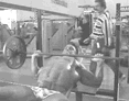 Angled barbell press