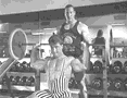 Behind-the-head barbell shoulder press