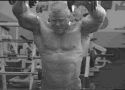 Push the dumbbells forward